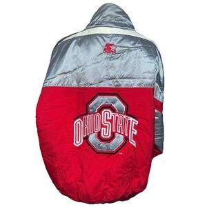Vintage Ohio State Buckeyes Starter Jacket Coat Big Logo Mens Size XL 90s Rare
